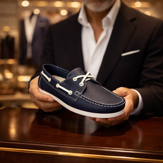 Calzado Apache Náutico Unisex en Cuero Genuino