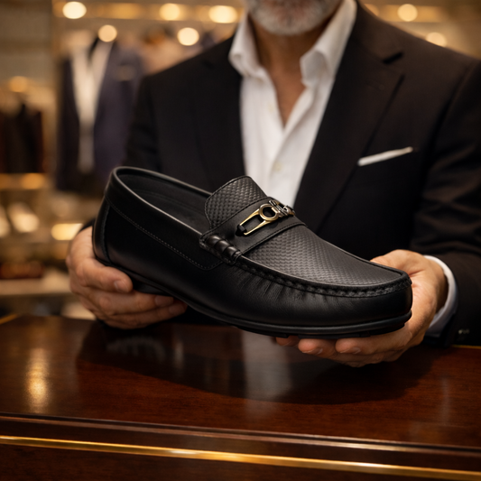Mocasín para Hombre en Cuero Genuino Estilo Europeo Sofisticado – Hecho a Mano