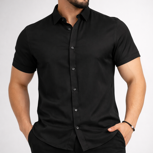 Camisa Chalis Premium de Cuello Clásico para Hombre