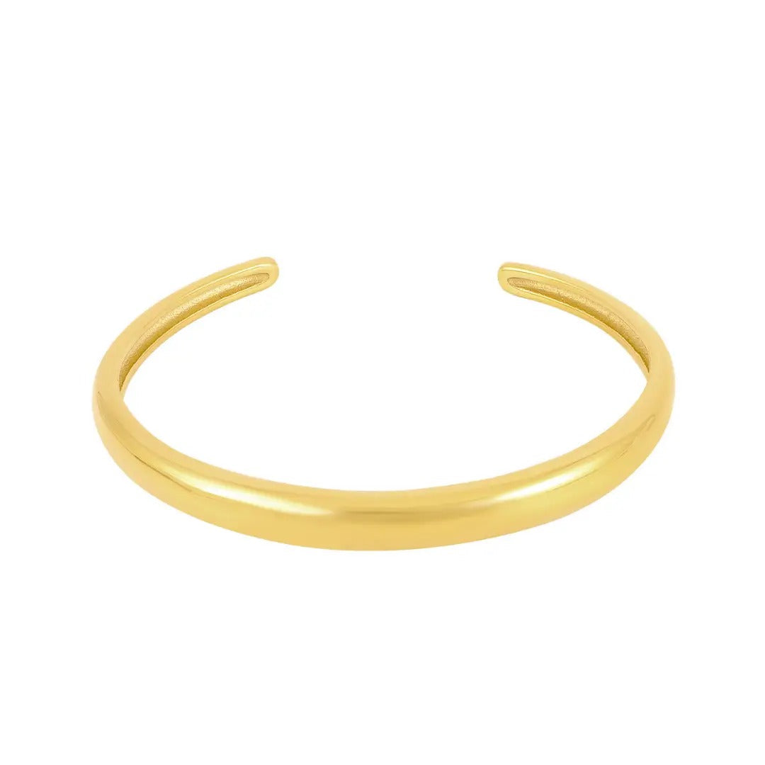 Brazalete Cúpula Regulable Bañado en Oro de 18k