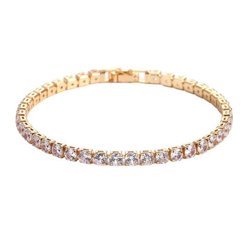 Pulsera Riviera Bañada en Oro de 18k
